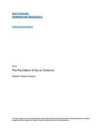 The facilitation of social cohesion